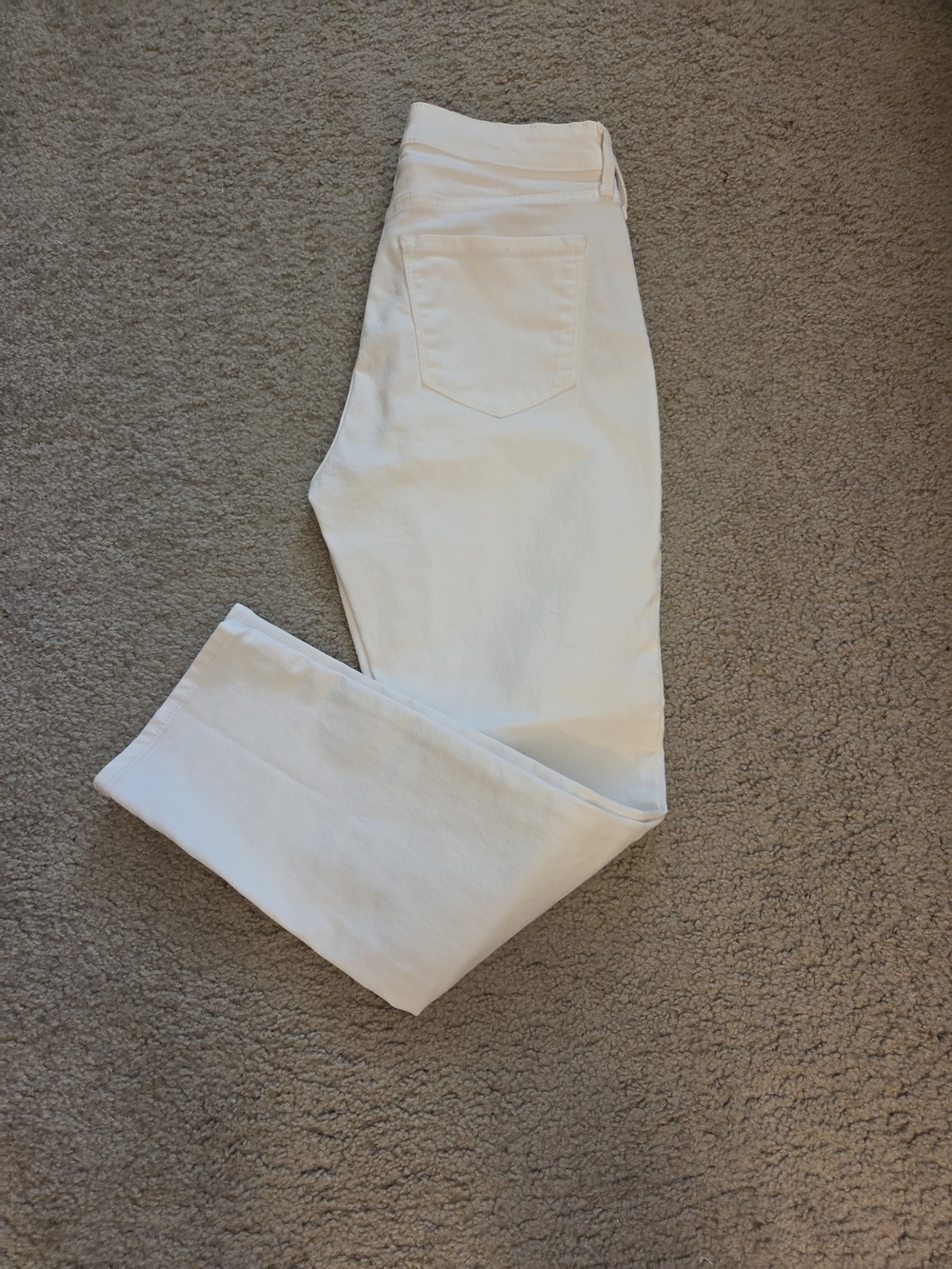 Old Navy High Rise WOW Women's White Straight Jeans